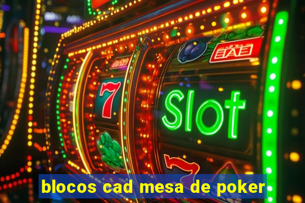 blocos cad mesa de poker